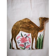TeaCosy - Brown silk thread work (Camel shape) 