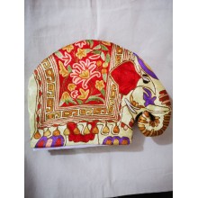 TeaCosy - Red silk thread work (Elephant shape)